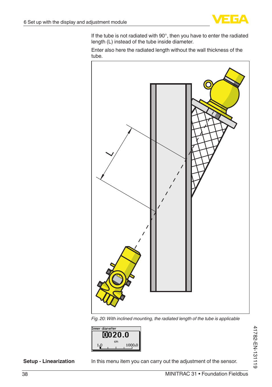 VEGA MINITRAC 31 Foundation Fieldbus User Manual | Page 38 / 88