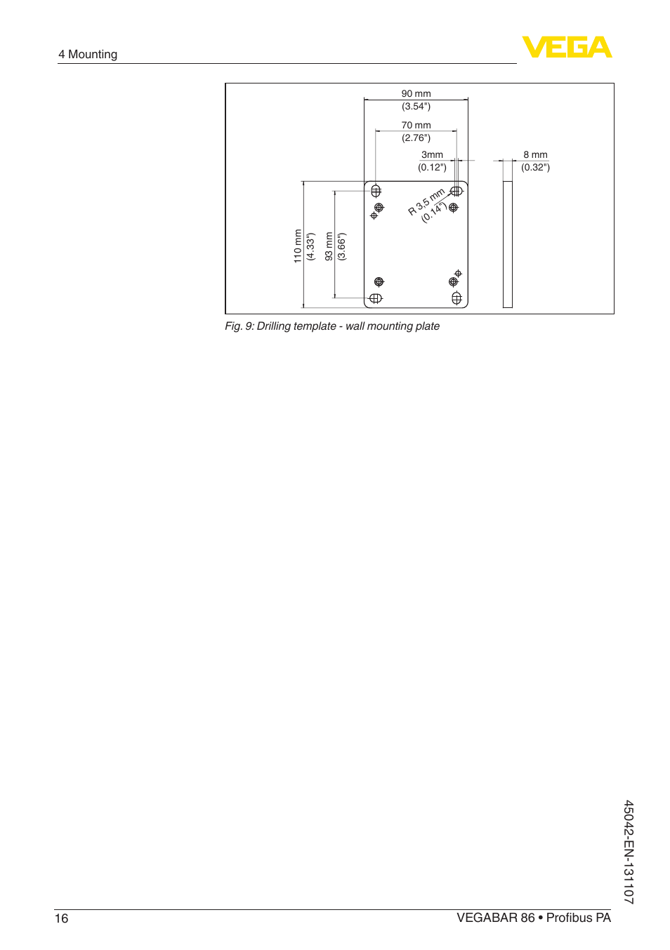 VEGA VEGABAR 86 Profibus PA - Operating Instructions User Manual | Page 16 / 80