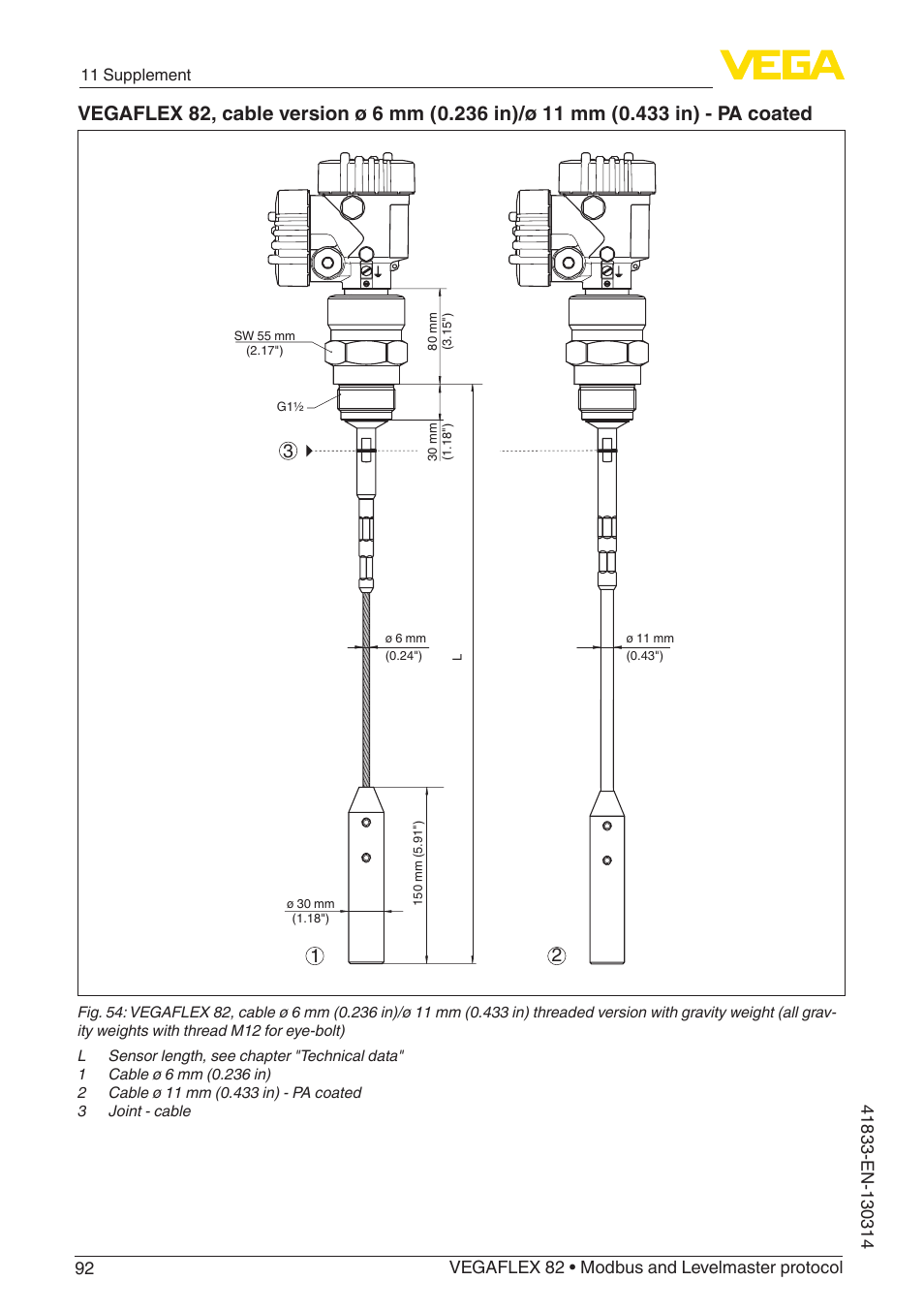 VEGA VEGAFLEX 82 Modbus and Levelmaster protocol User Manual | Page 92 / 100