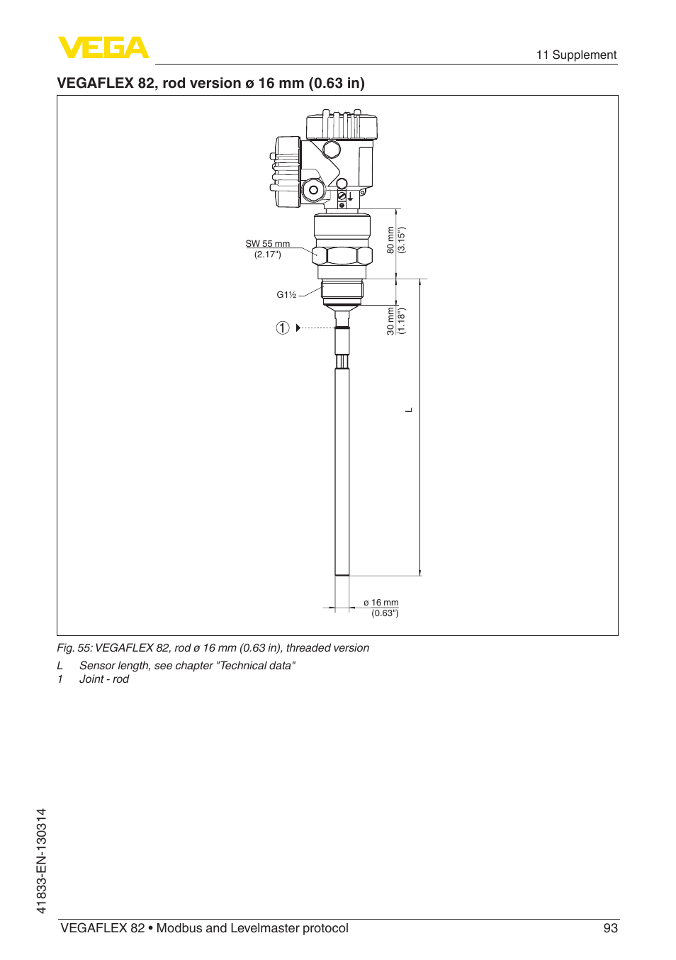 VEGA VEGAFLEX 82 Modbus and Levelmaster protocol User Manual | Page 93 / 100