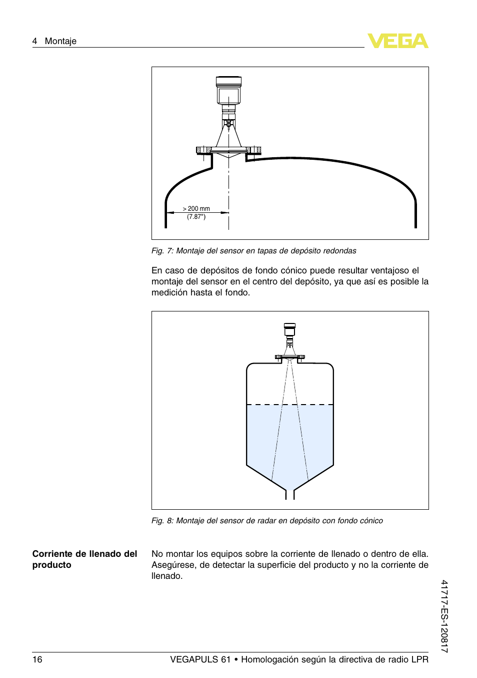VEGA VEGAPULS 61 (≥ 2.0.0 - ≥ 4.0.0) Modbus and Levelmaster protocol Approval according to LPR radio standard User Manual | Page 16 / 100