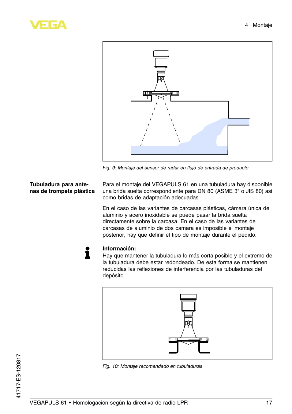 VEGA VEGAPULS 61 (≥ 2.0.0 - ≥ 4.0.0) Modbus and Levelmaster protocol Approval according to LPR radio standard User Manual | Page 17 / 100