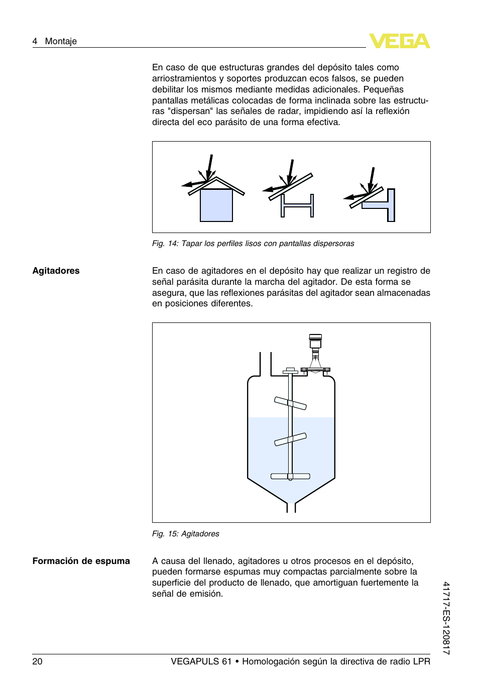 VEGA VEGAPULS 61 (≥ 2.0.0 - ≥ 4.0.0) Modbus and Levelmaster protocol Approval according to LPR radio standard User Manual | Page 20 / 100