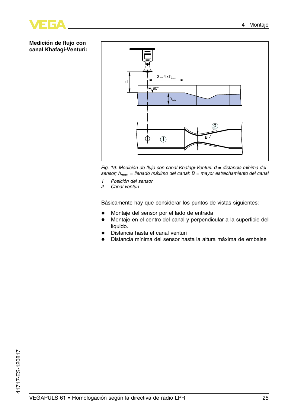 VEGA VEGAPULS 61 (≥ 2.0.0 - ≥ 4.0.0) Modbus and Levelmaster protocol Approval according to LPR radio standard User Manual | Page 25 / 100
