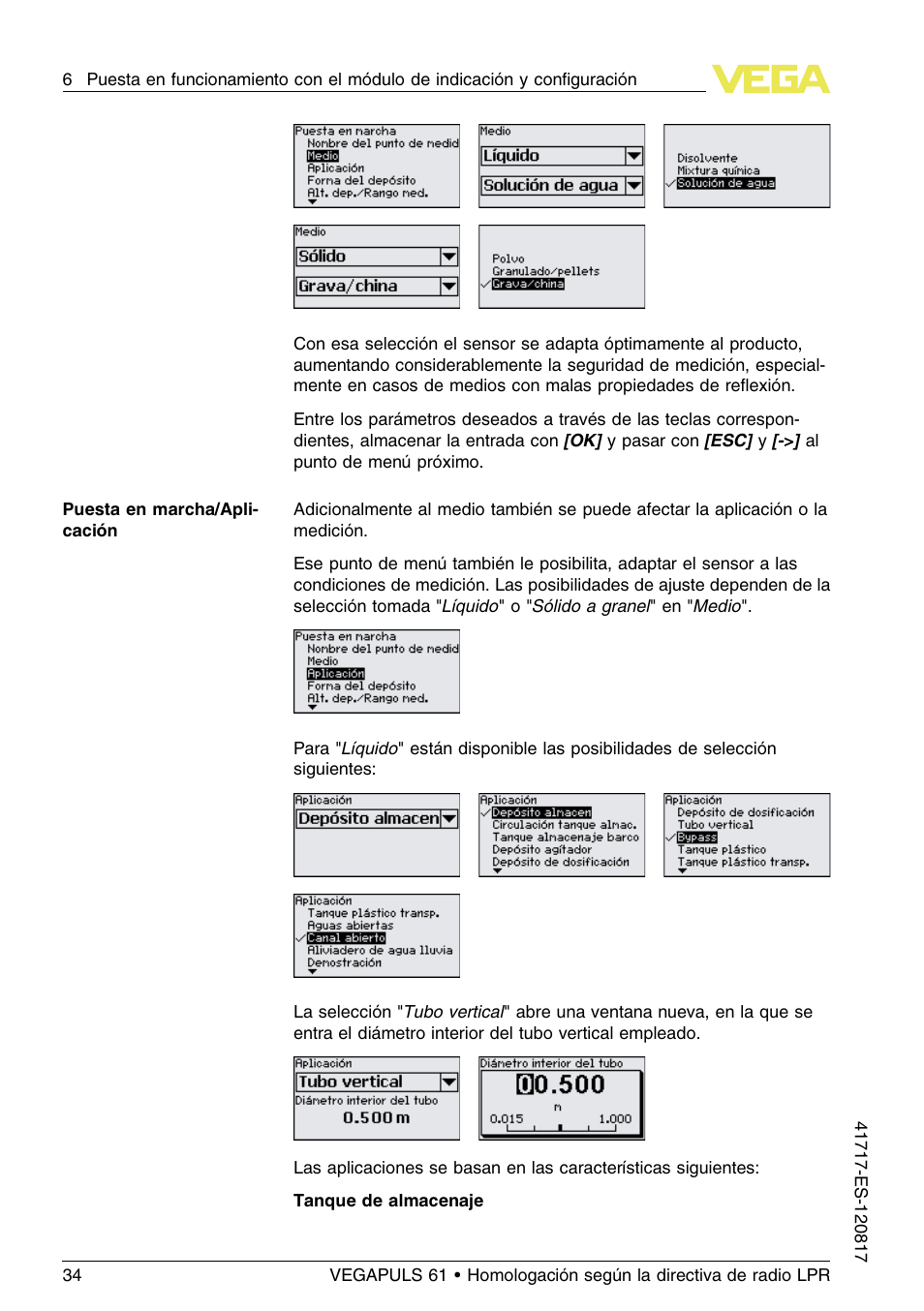 VEGA VEGAPULS 61 (≥ 2.0.0 - ≥ 4.0.0) Modbus and Levelmaster protocol Approval according to LPR radio standard User Manual | Page 34 / 100