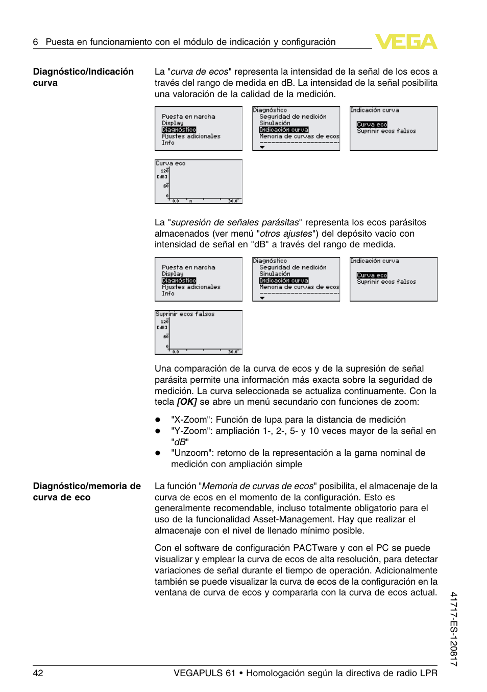 VEGA VEGAPULS 61 (≥ 2.0.0 - ≥ 4.0.0) Modbus and Levelmaster protocol Approval according to LPR radio standard User Manual | Page 42 / 100