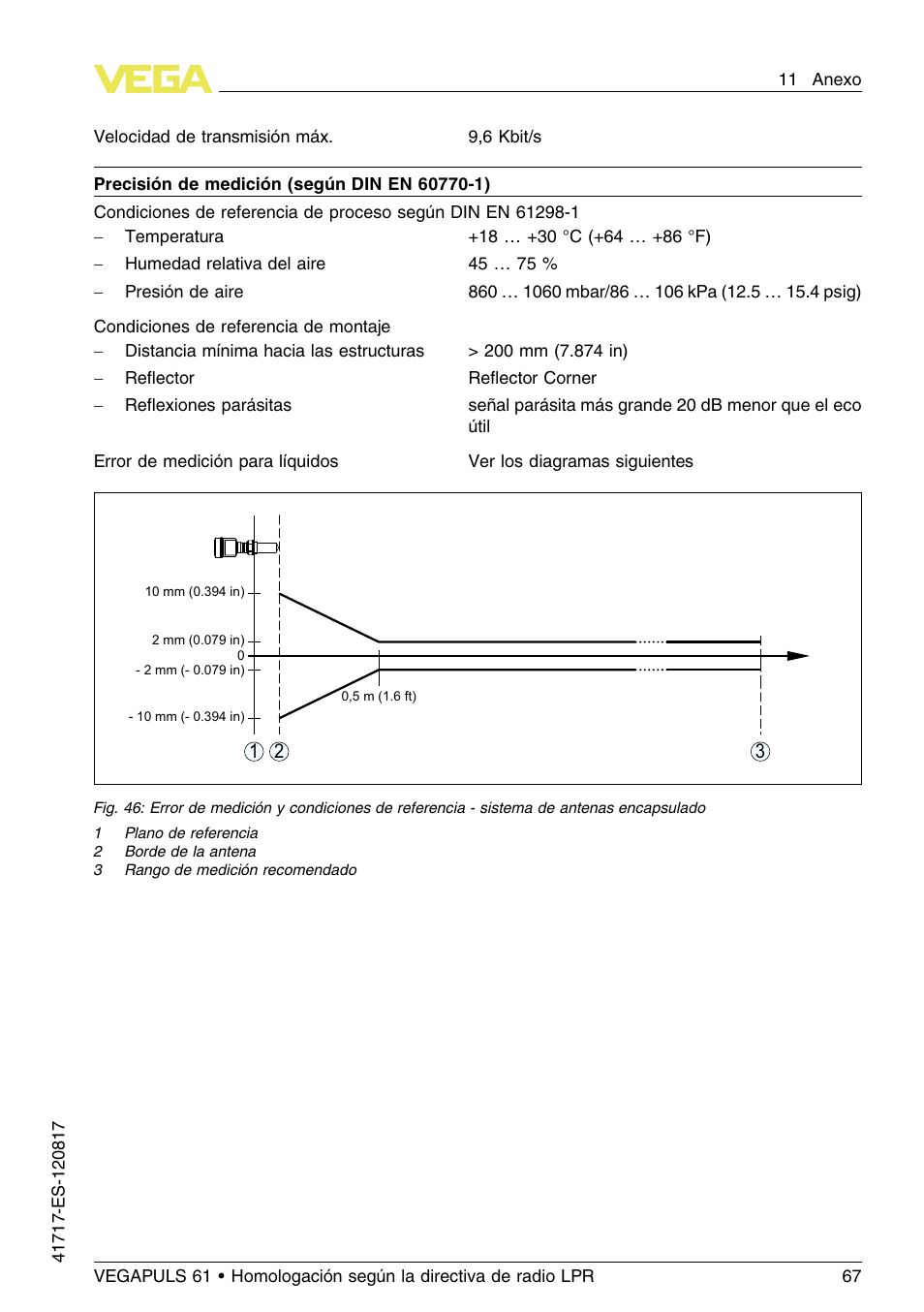 VEGA VEGAPULS 61 (≥ 2.0.0 - ≥ 4.0.0) Modbus and Levelmaster protocol Approval according to LPR radio standard User Manual | Page 67 / 100