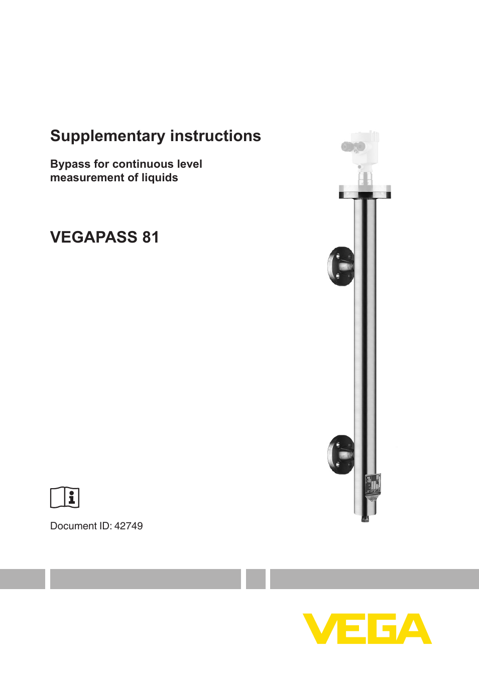 VEGA VEGAPASS 81 User Manual | 12 pages