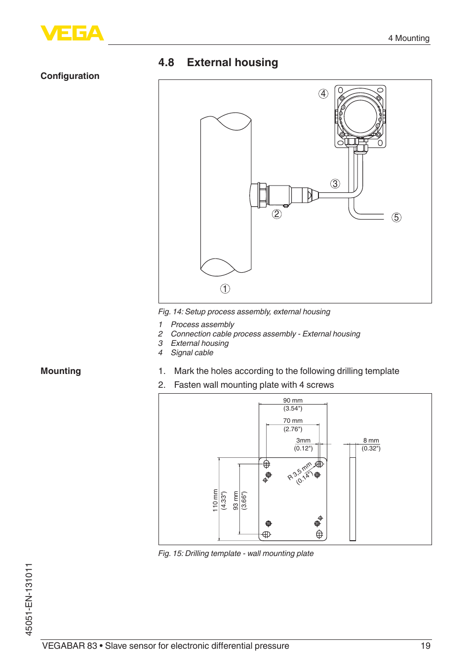 8 external housing | VEGA VEGABAR 83 Save sensor - Operating Instructions User Manual | Page 19 / 60