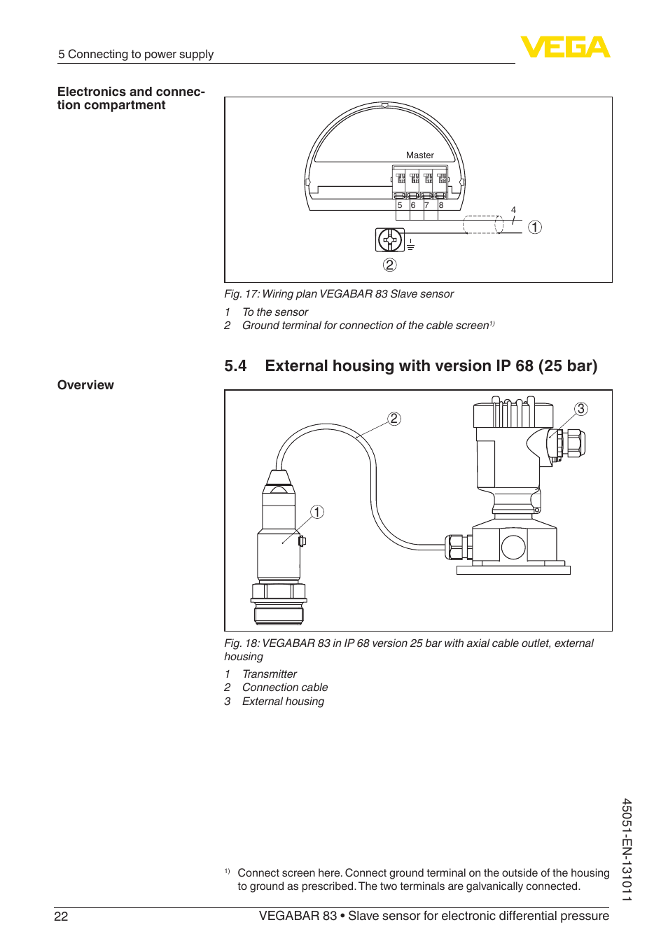 VEGA VEGABAR 83 Save sensor - Operating Instructions User Manual | Page 22 / 60
