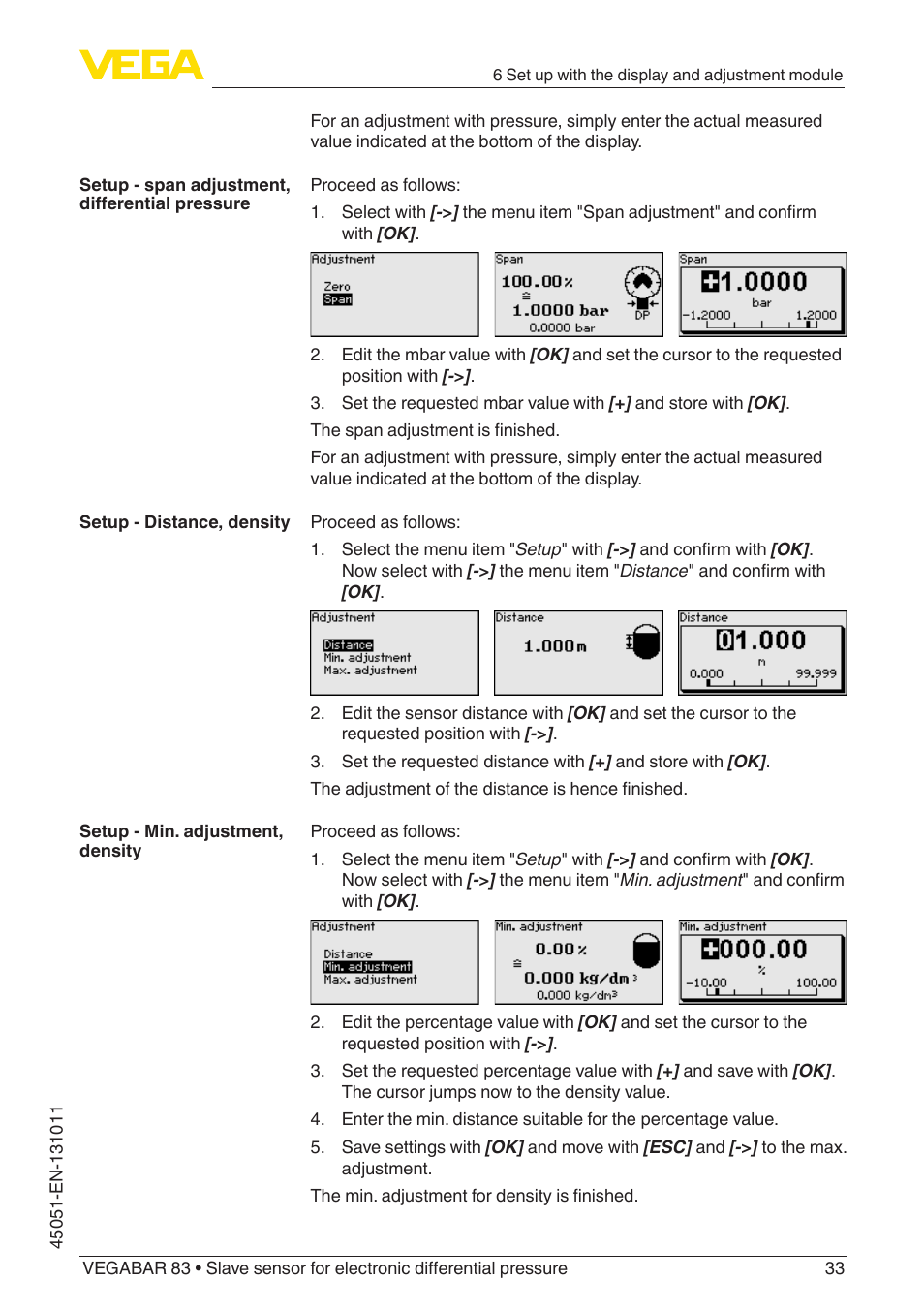VEGA VEGABAR 83 Save sensor - Operating Instructions User Manual | Page 33 / 60