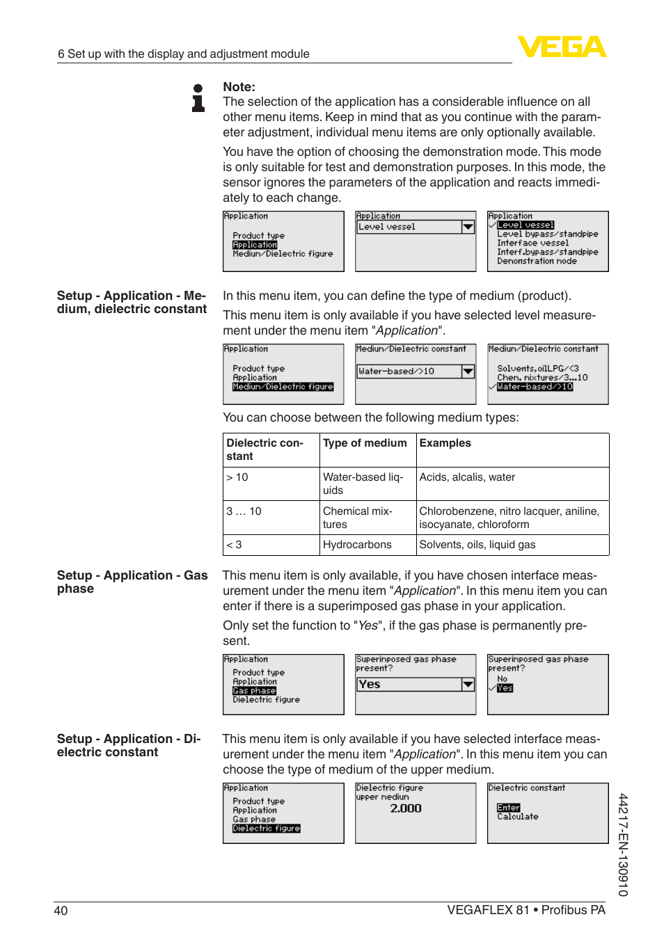 VEGA VEGAFLEX 81 Profibus PA User Manual | Page 40 / 104