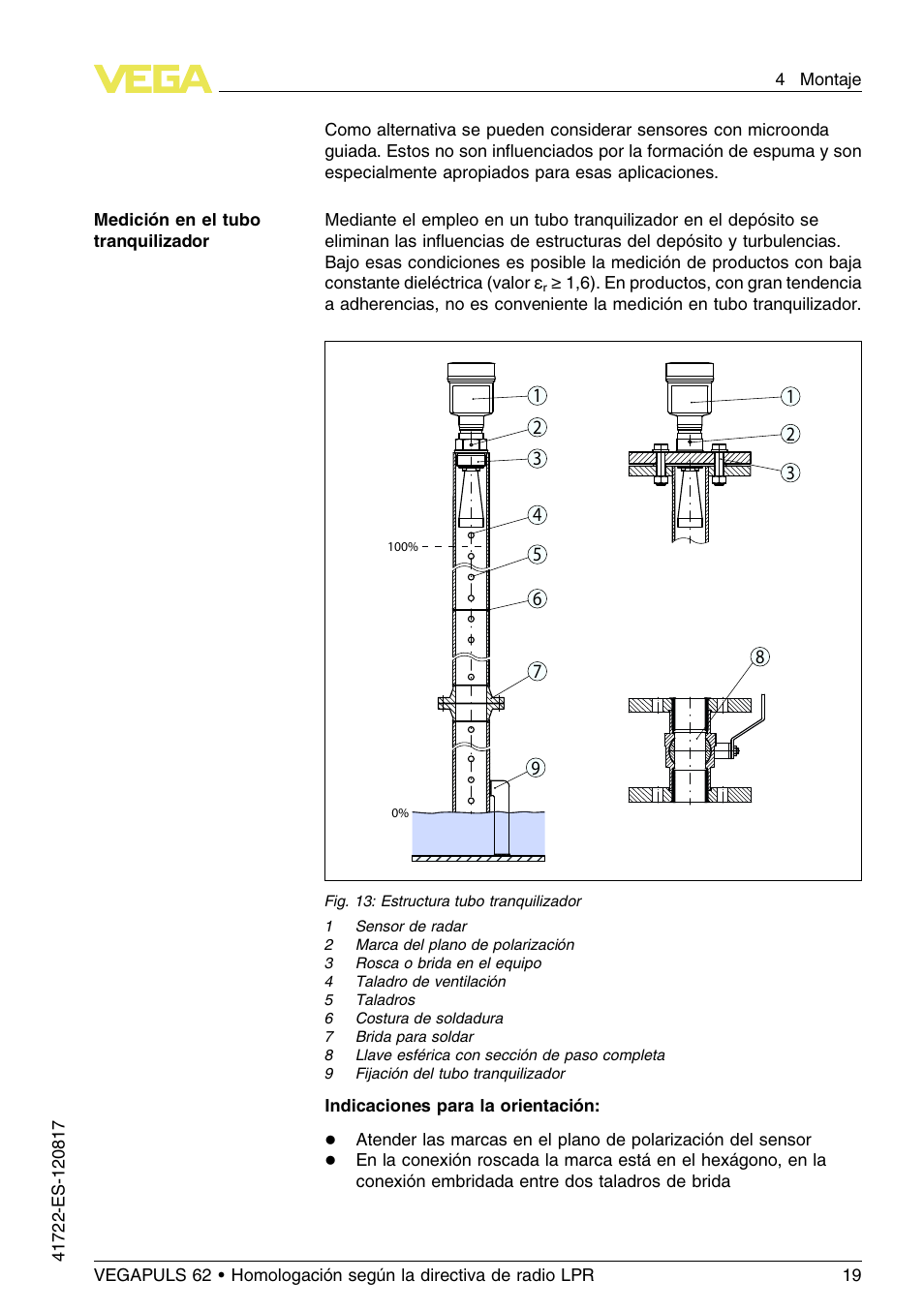 VEGA VEGAPULS 62 (≥ 2.0.0 - ≥ 4.0.0) Modbus and Levelmaster protocol Approval according to LPR radio standard User Manual | Page 19 / 100