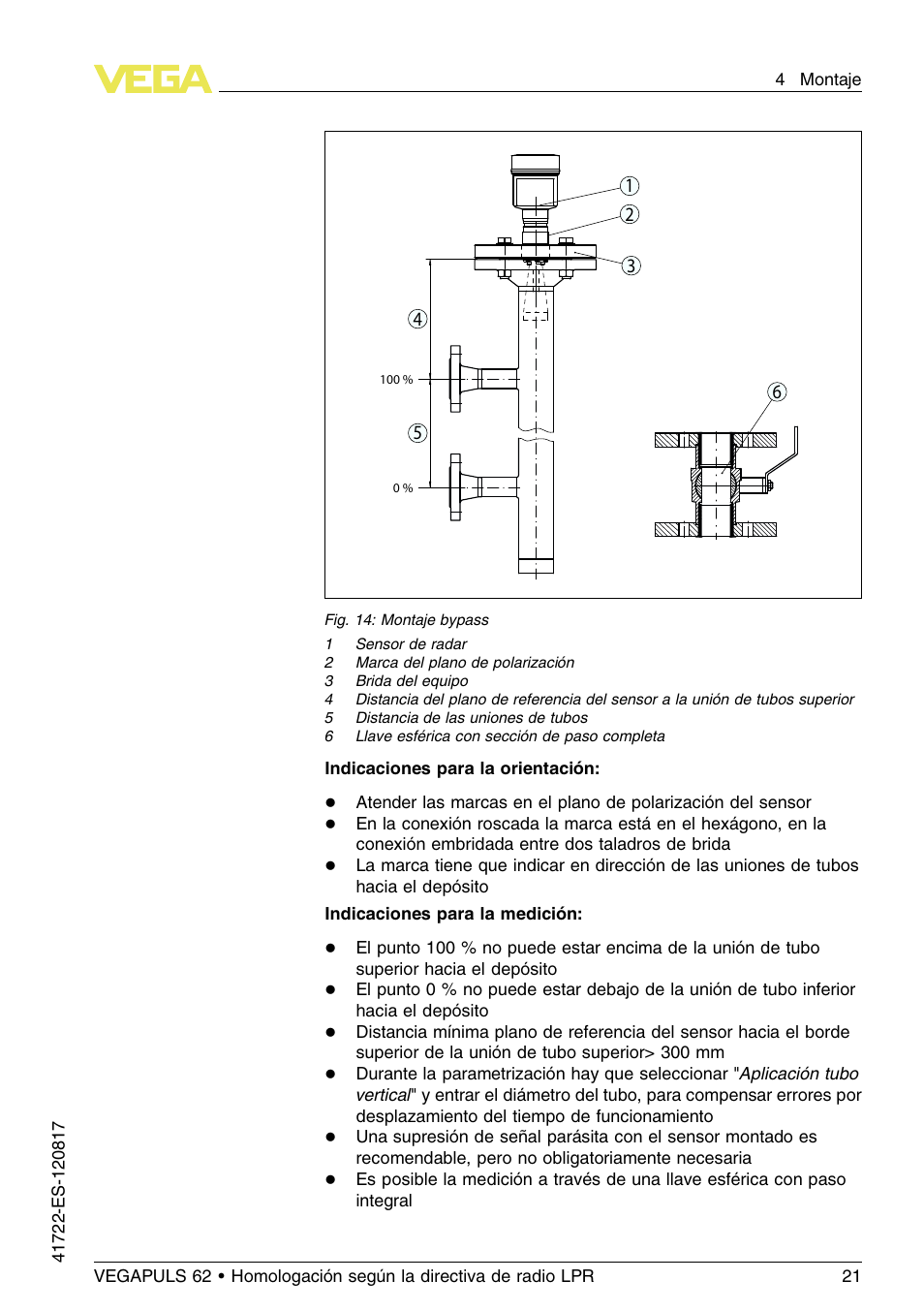VEGA VEGAPULS 62 (≥ 2.0.0 - ≥ 4.0.0) Modbus and Levelmaster protocol Approval according to LPR radio standard User Manual | Page 21 / 100