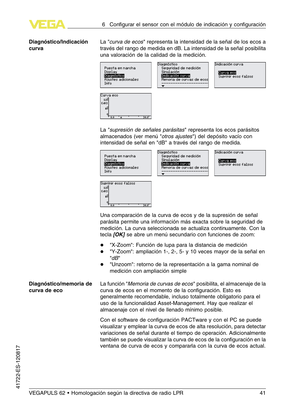 VEGA VEGAPULS 62 (≥ 2.0.0 - ≥ 4.0.0) Modbus and Levelmaster protocol Approval according to LPR radio standard User Manual | Page 41 / 100