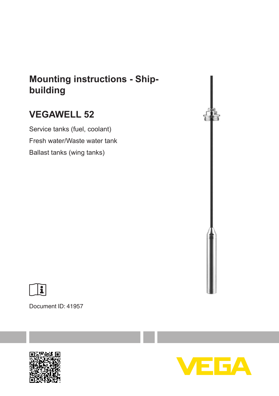 VEGA VEGAWELL 52 Ship-building User Manual | 20 pages