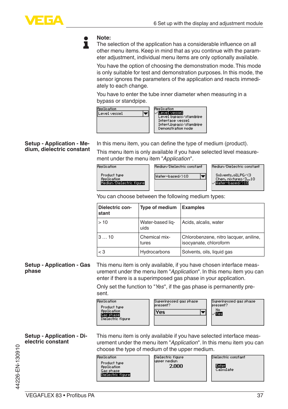 VEGA VEGAFLEX 83 Profibus PA PFA insulated User Manual | Page 37 / 96