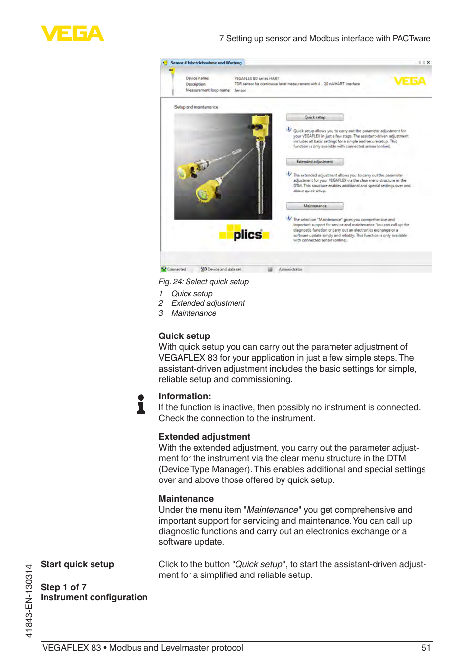 VEGA VEGAFLEX 83 Modbus and Levelmaster protocol Polished version User Manual | Page 51 / 96