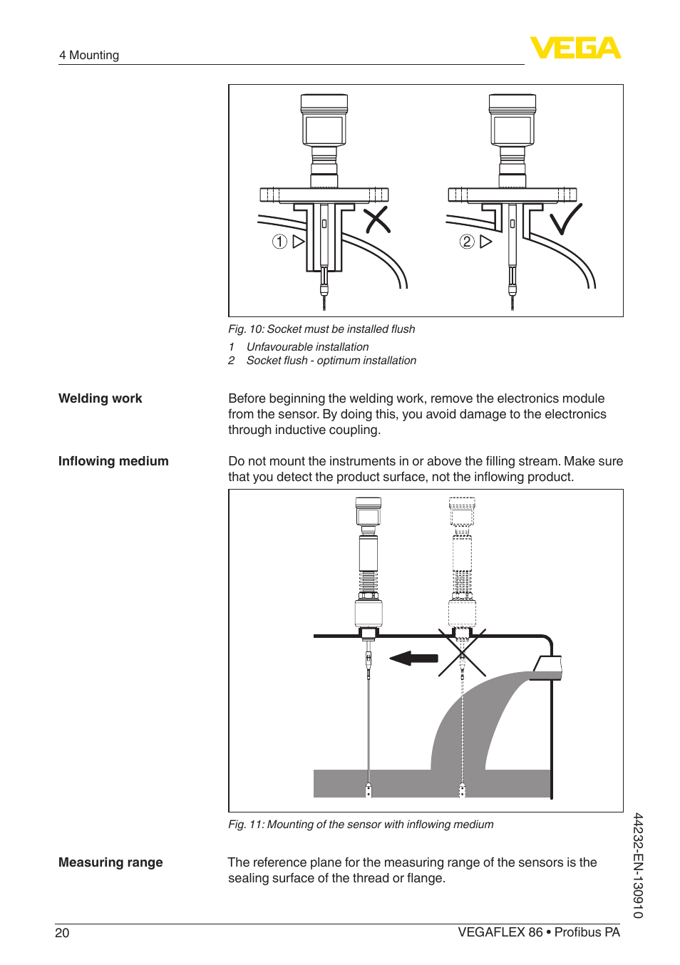 VEGA VEGAFLEX 86 Profibus PA User Manual | Page 20 / 108