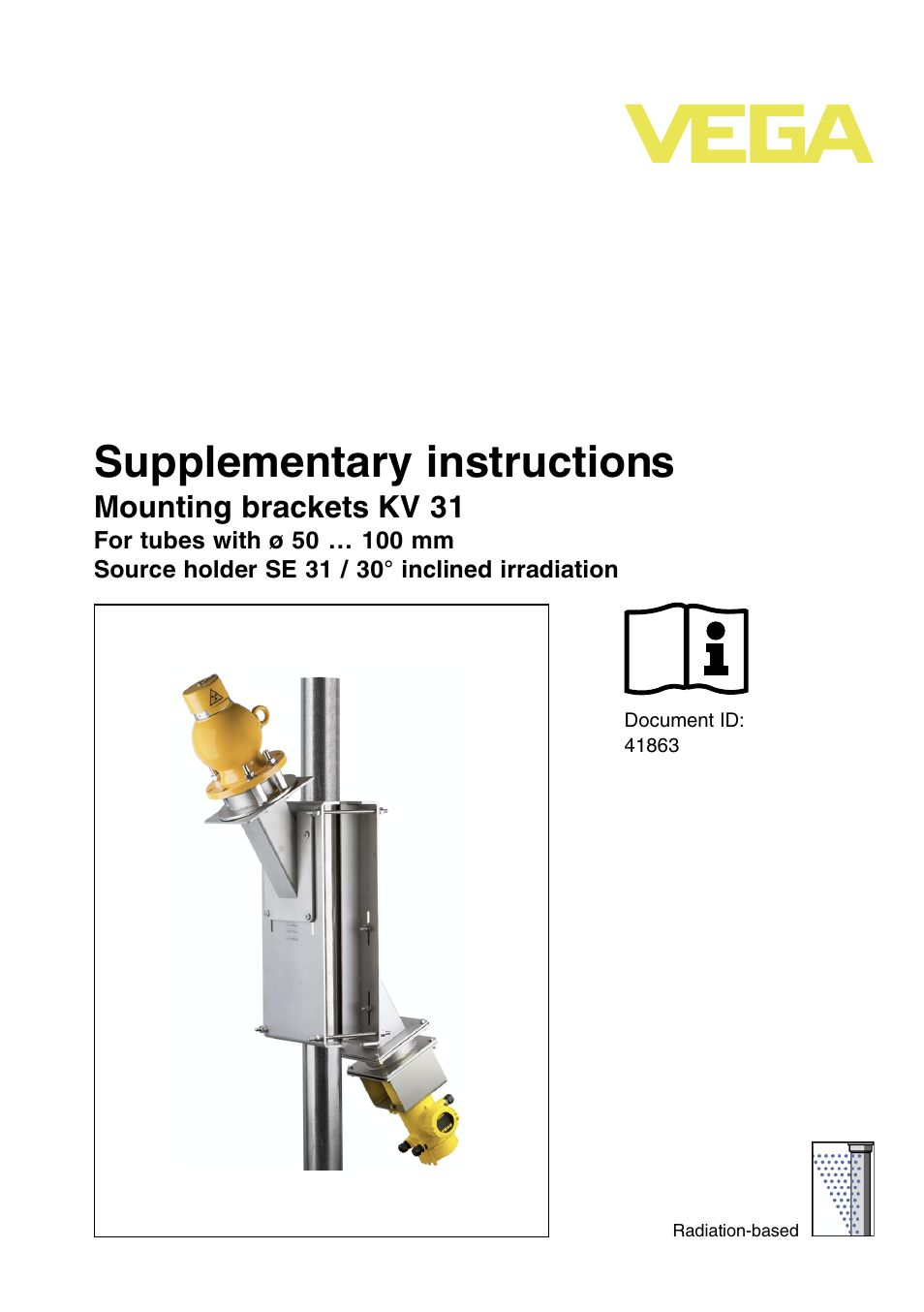 VEGA KV 31 Mounting brackets For tubes with ø 50…100 mm User Manual | 20 pages