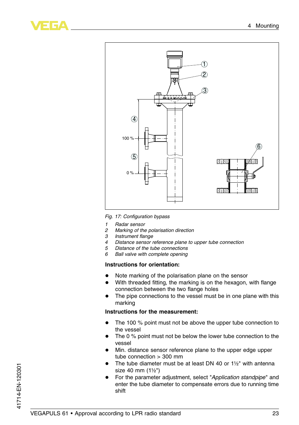 VEGA VEGAPULS 61 (≥ 2.0.0 - ≥ 4.0.0) 4 … 20 mA_HART four-wire Approval according to LPR radio standard User Manual | Page 23 / 80
