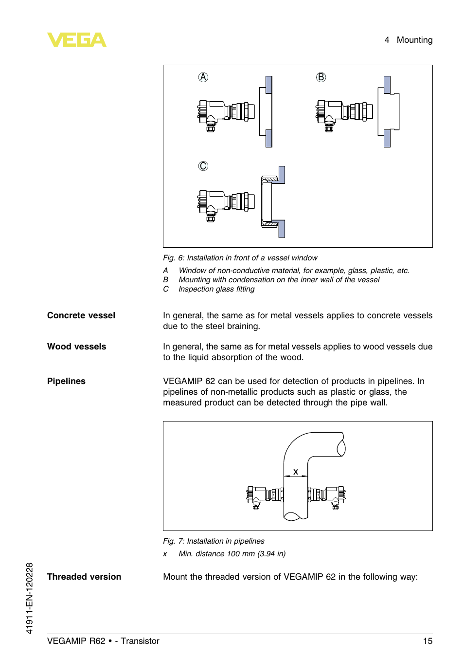VEGA VEGAMIP R62 Receiving unit - Transistor User Manual | Page 15 / 52