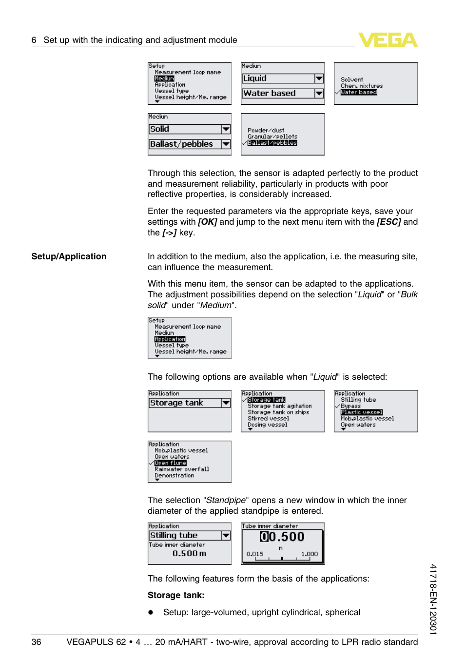 VEGA VEGAPULS 62 (≥ 2.0.0 - ≥ 4.0.0) 4 … 20 mA_HART - two-wire, approval according to LPR radio standard User Manual | Page 36 / 88