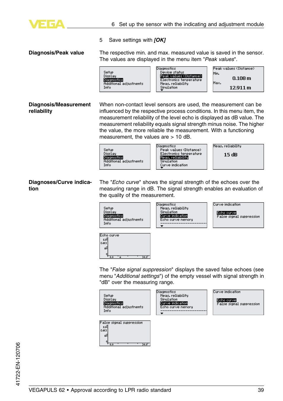 VEGA VEGAPULS 62 (≥ 2.0.0 - ≥ 4.0.0) Modbus and Levelmaster protocol Approval according to LPR radio standard User Manual | Page 39 / 96