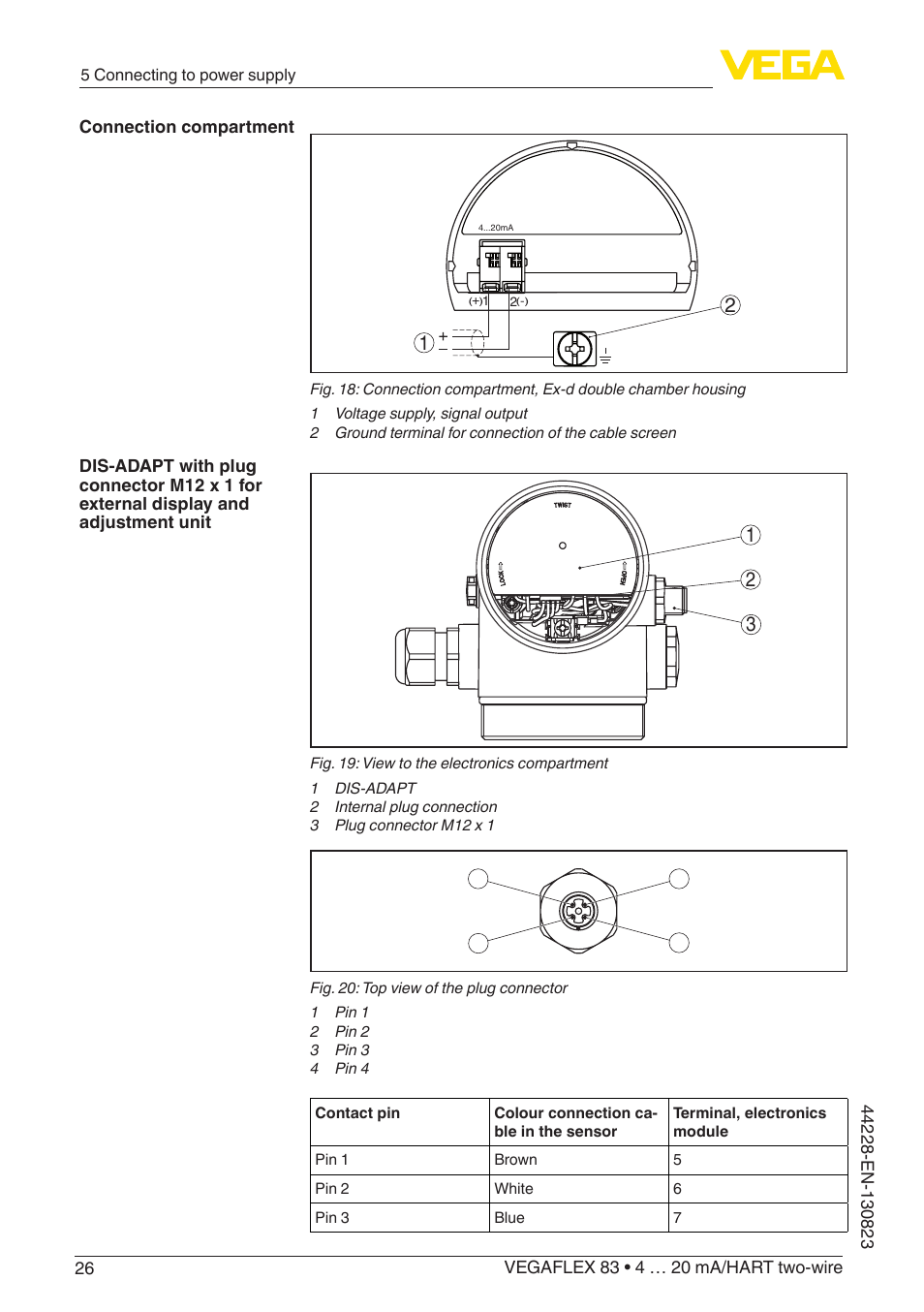 VEGA VEGAFLEX 83 4 … 20 mA_HART two-wire Rod and cable probe - PFA insulated With SIL qualification User Manual | Page 26 / 96