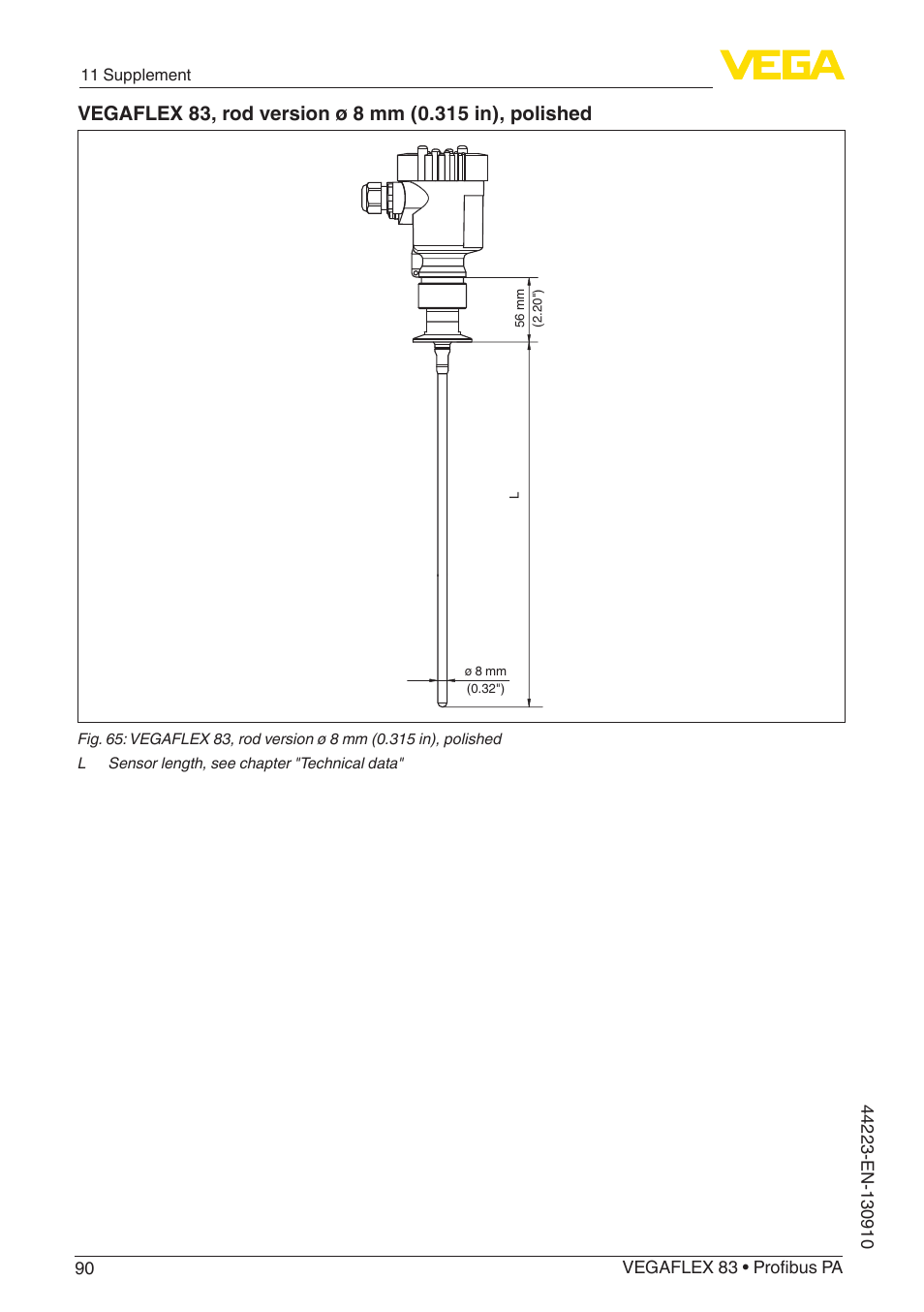 VEGA VEGAFLEX 83 Profibus PA Polished version User Manual | Page 90 / 96