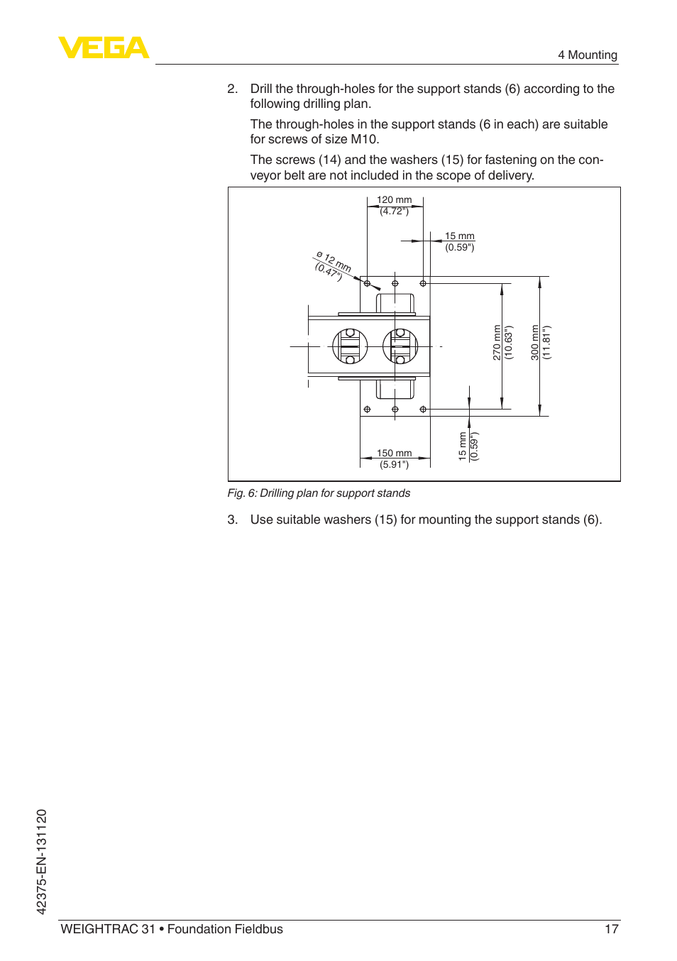 VEGA WEIGHTRAC 31 Foundation Fieldbus User Manual | Page 17 / 84