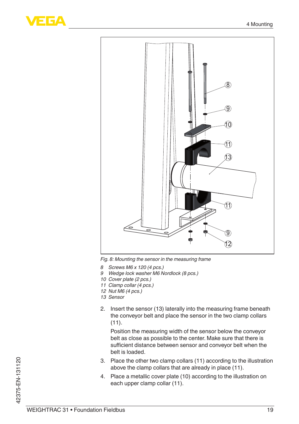 VEGA WEIGHTRAC 31 Foundation Fieldbus User Manual | Page 19 / 84