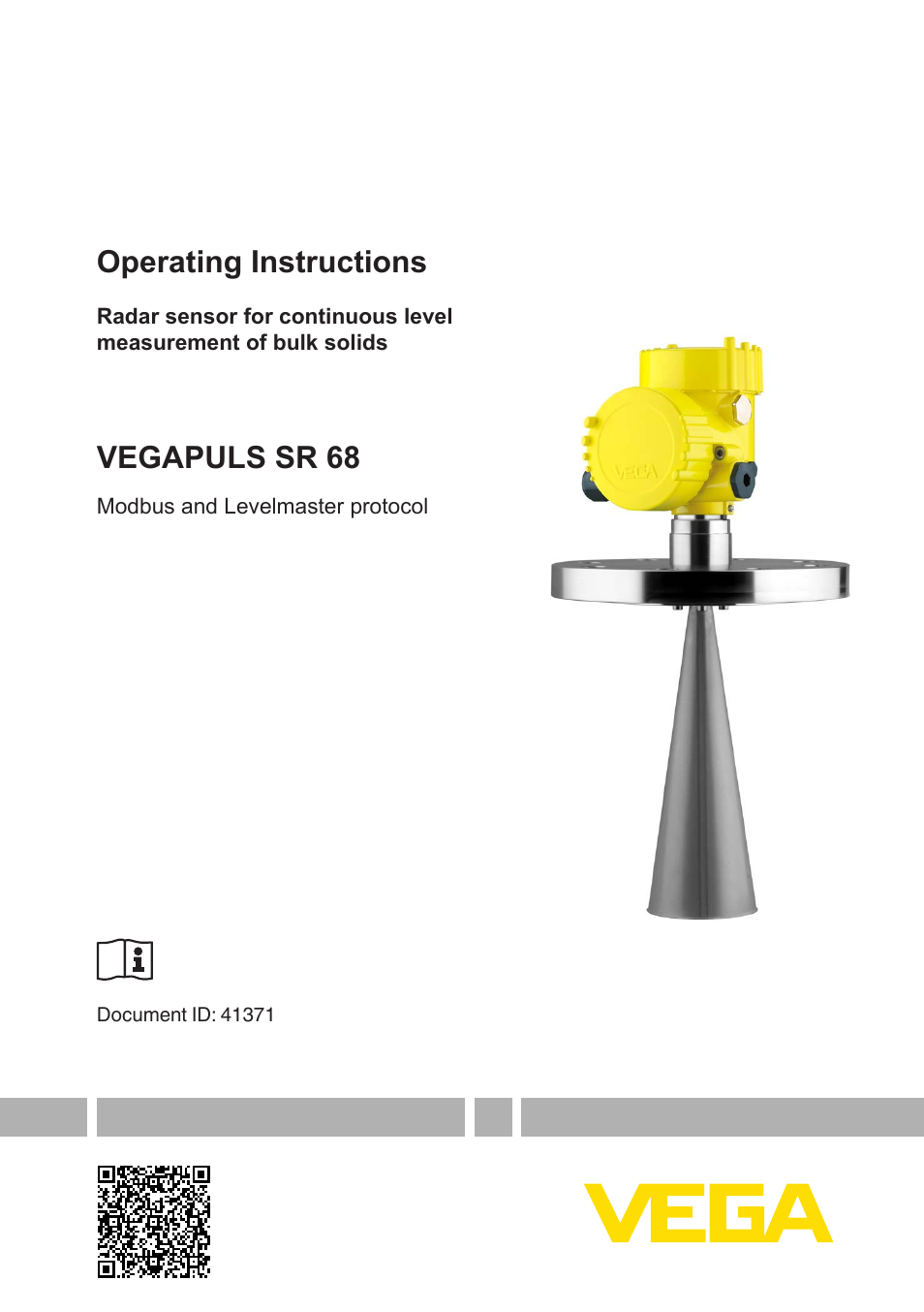 VEGA VEGAPULS SR 68 Modbus and Levelmaster protocol User Manual | 92 pages