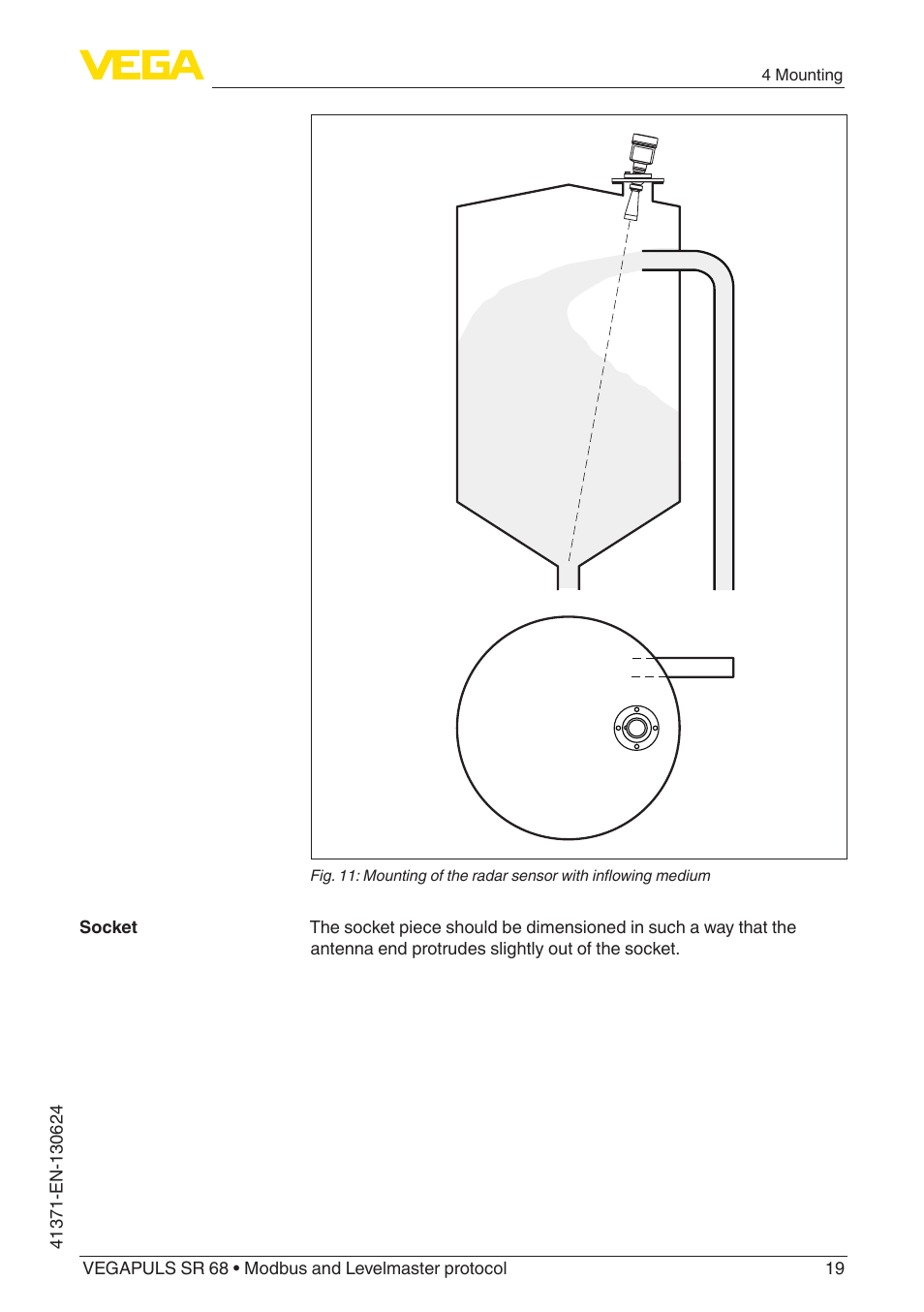 VEGA VEGAPULS SR 68 Modbus and Levelmaster protocol User Manual | Page 19 / 92