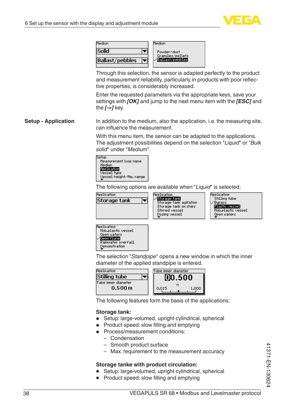 VEGA VEGAPULS SR 68 Modbus and Levelmaster protocol User Manual | Page 38 / 92