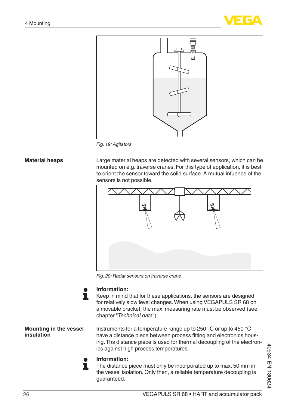 VEGA VEGAPULS SR 68 HART and accumulator pack User Manual | Page 26 / 76