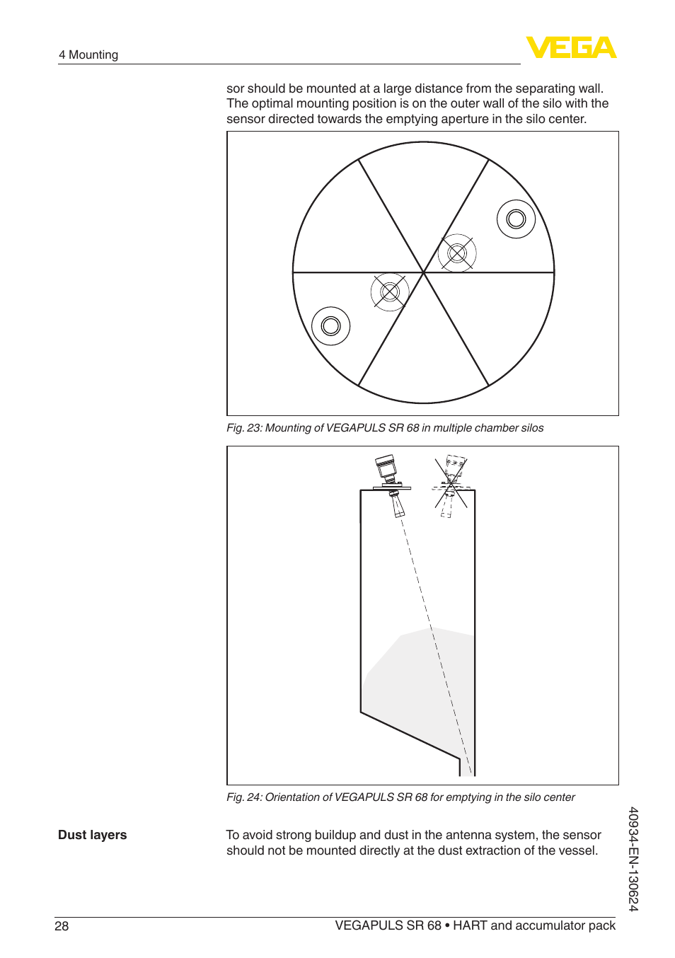 VEGA VEGAPULS SR 68 HART and accumulator pack User Manual | Page 28 / 76