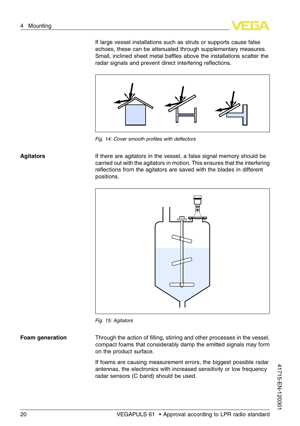 VEGA VEGAPULS 61 (≥ 2.0.0 - ≥ 4.0.0) Profibus PA Approval according to LPR radio standard User Manual | Page 20 / 92