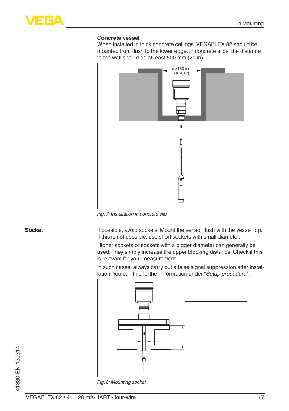 VEGA VEGAFLEX 82 4 … 20 mA_HART four-wire User Manual | Page 17 / 84