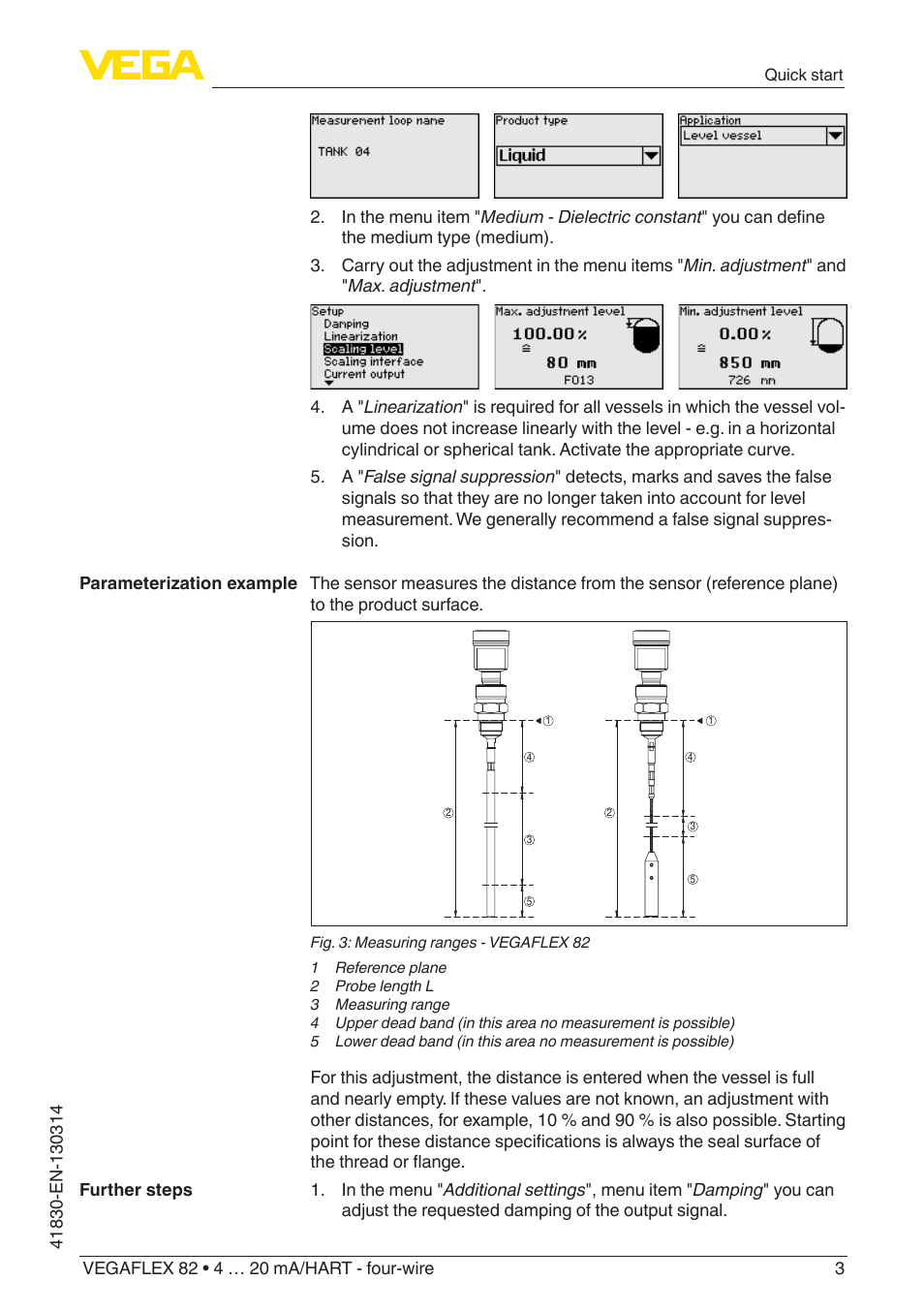 VEGA VEGAFLEX 82 4 … 20 mA_HART four-wire User Manual | Page 3 / 84