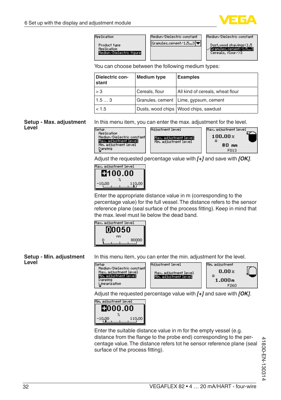 VEGA VEGAFLEX 82 4 … 20 mA_HART four-wire User Manual | Page 32 / 84