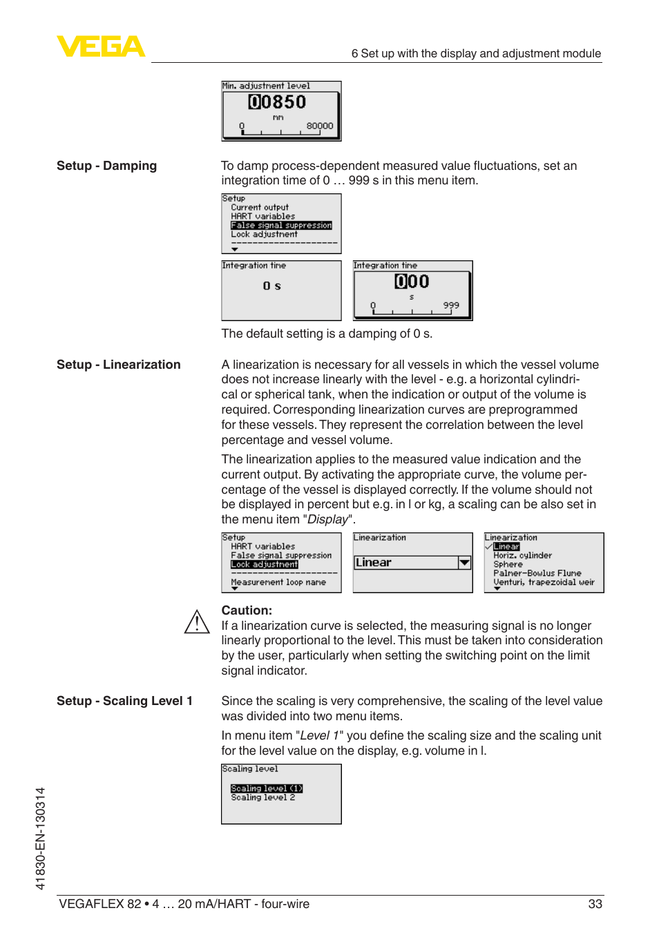 VEGA VEGAFLEX 82 4 … 20 mA_HART four-wire User Manual | Page 33 / 84