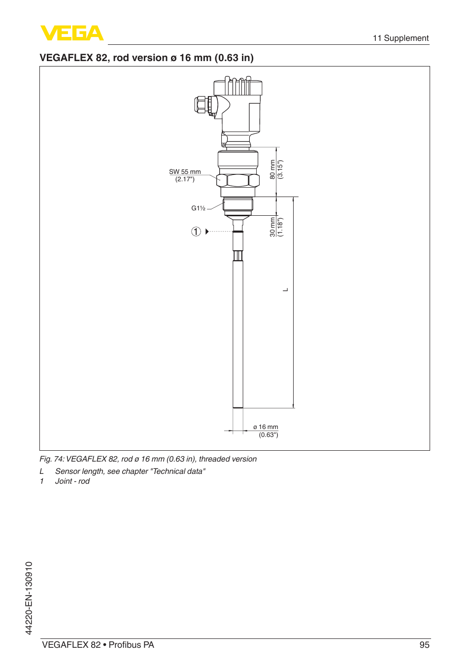 VEGA VEGAFLEX 82 Profibus PA User Manual | Page 95 / 100