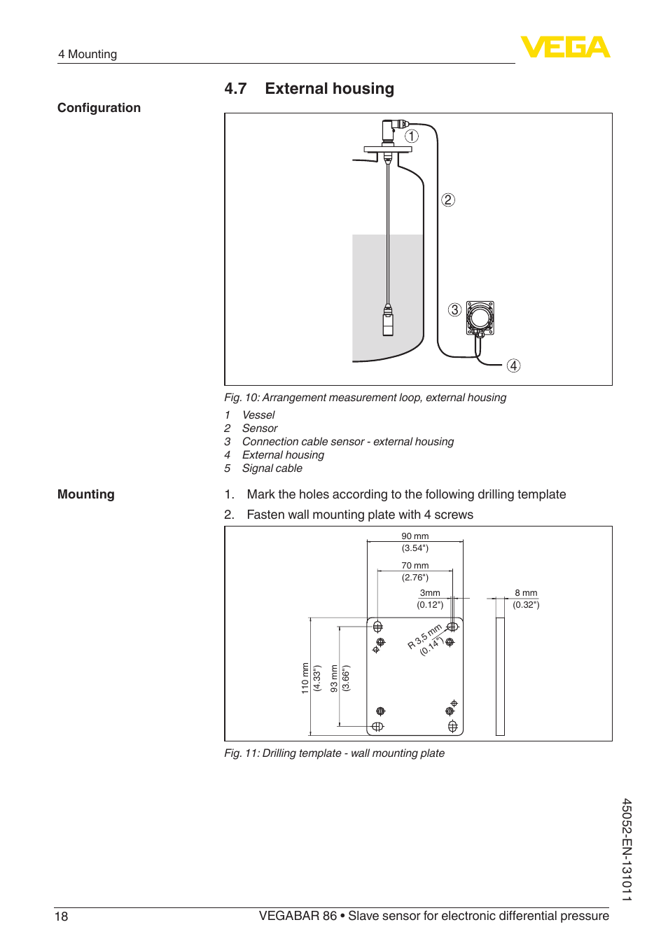 7 external housing | VEGA VEGABAR 86 Save sensor - Operating Instructions User Manual | Page 18 / 60