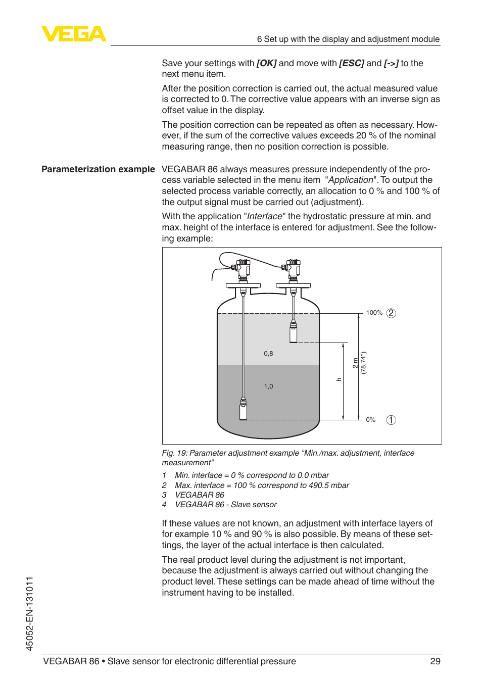 VEGA VEGABAR 86 Save sensor - Operating Instructions User Manual | Page 29 / 60
