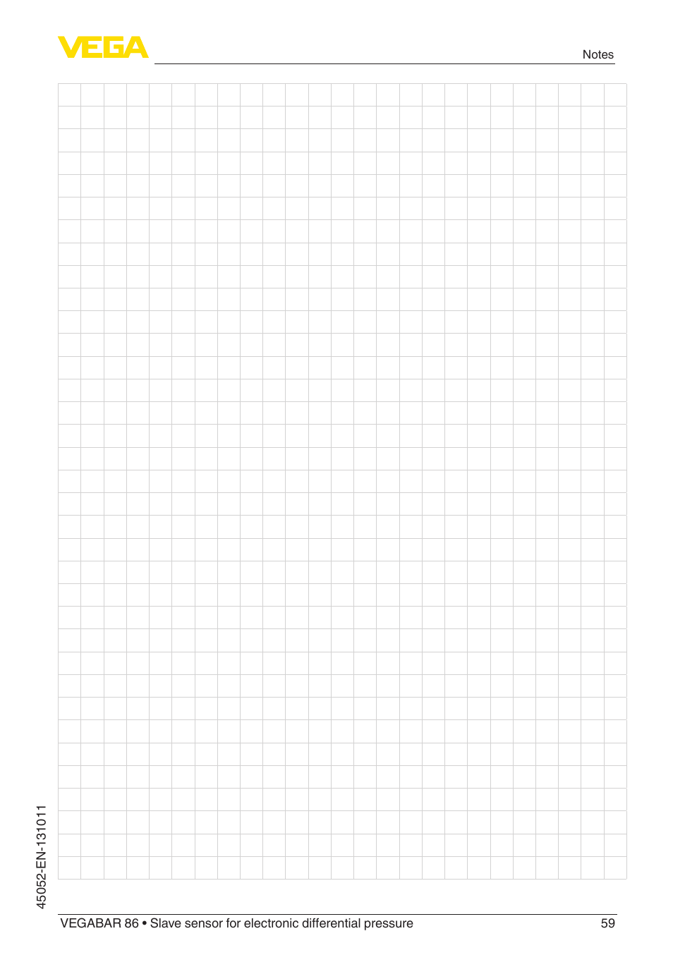 VEGA VEGABAR 86 Save sensor - Operating Instructions User Manual | Page 59 / 60