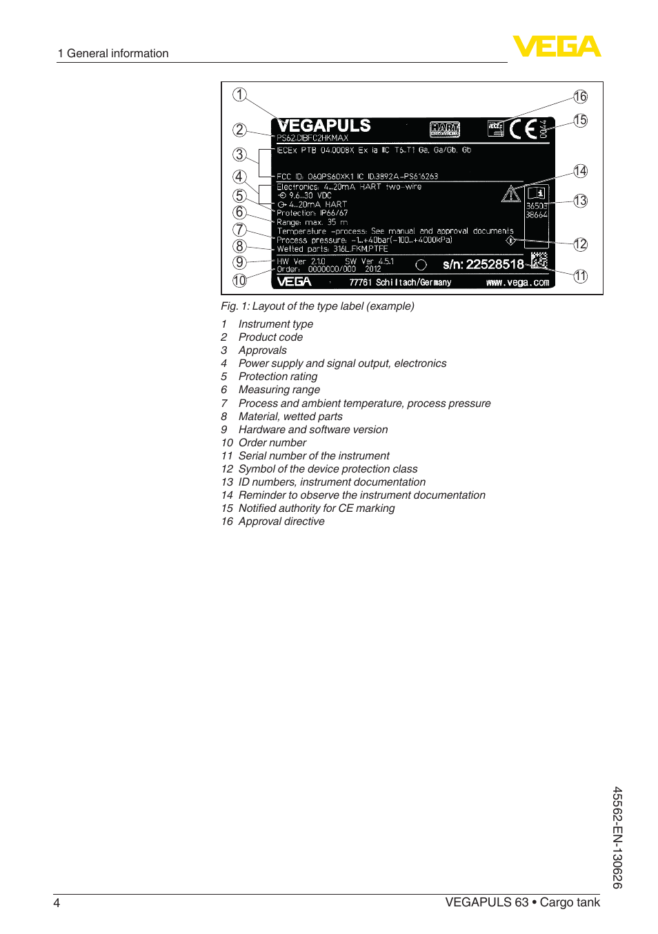 VEGA VEGAPULS 63 Ship-building User Manual | Page 4 / 20