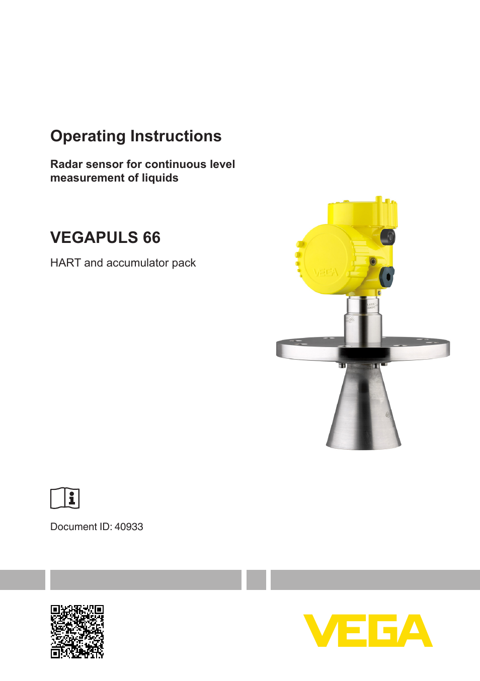 VEGA VEGAPULS 66 (≥ 2.0.0 - ≥ 4.0.0) HART and accumulator pack User Manual | 68 pages