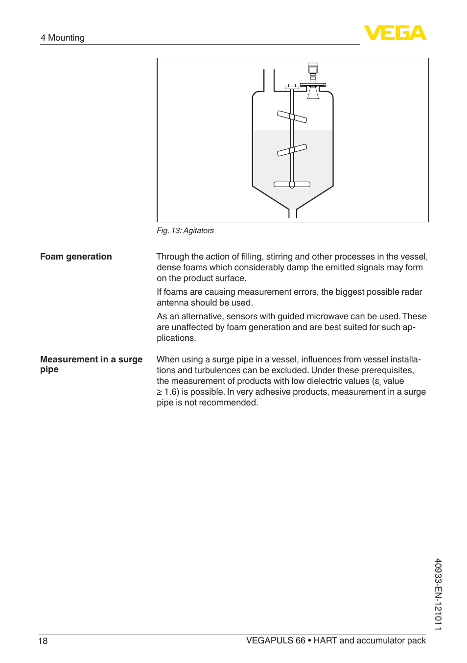 VEGA VEGAPULS 66 (≥ 2.0.0 - ≥ 4.0.0) HART and accumulator pack User Manual | Page 18 / 68