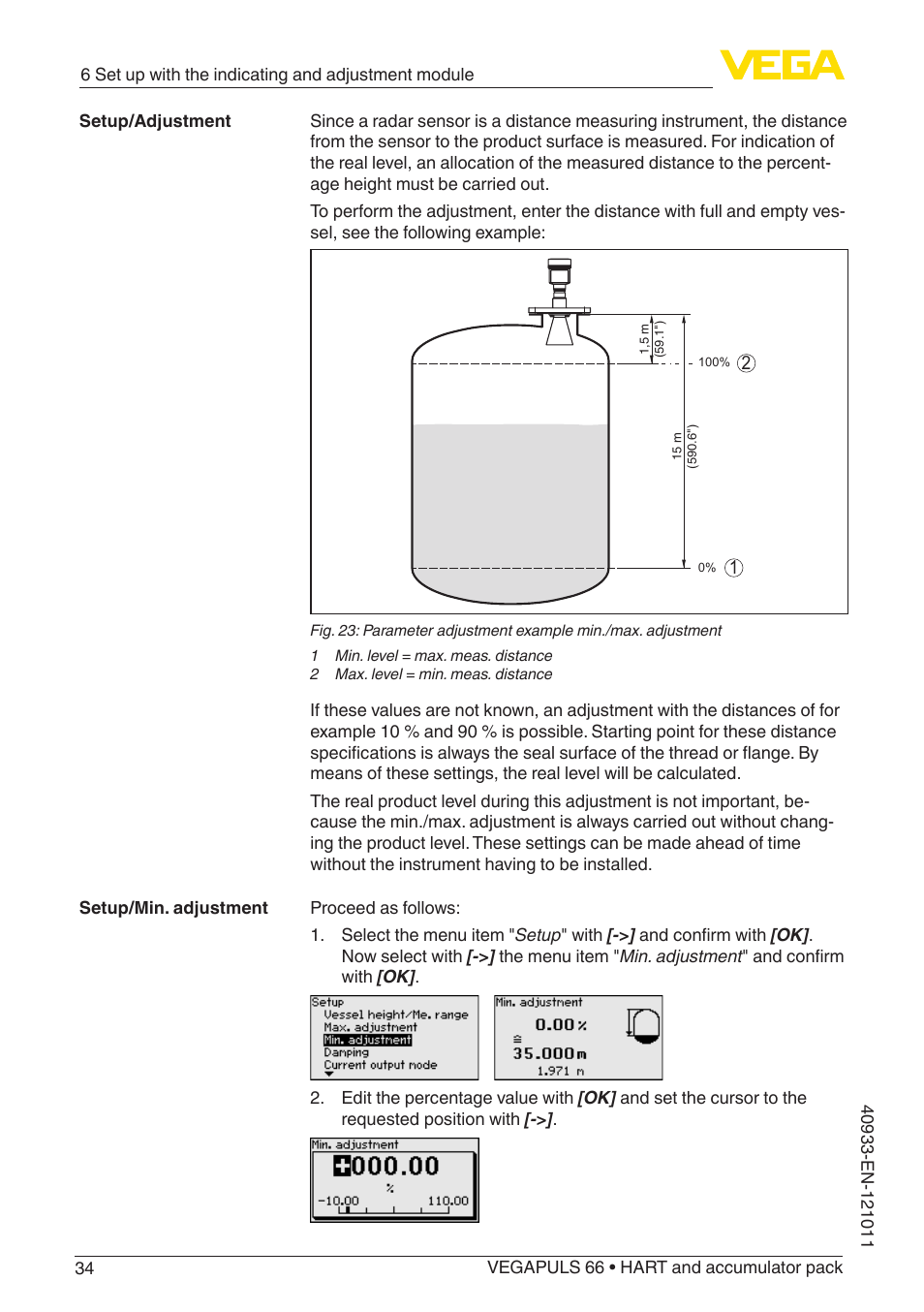 VEGA VEGAPULS 66 (≥ 2.0.0 - ≥ 4.0.0) HART and accumulator pack User Manual | Page 34 / 68